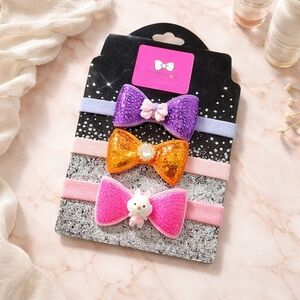 Handmade baby headbands x3